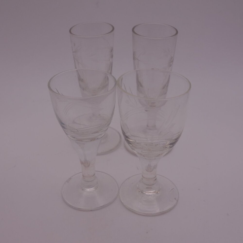 Set of Four(4) Very Small Glasses